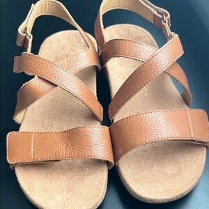 Women's Brown Strappy Comfort Sandals